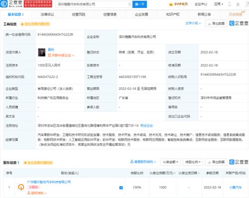 小鵬汽車深耕物聯網技術，深圳新公司啟航智能出行新篇章